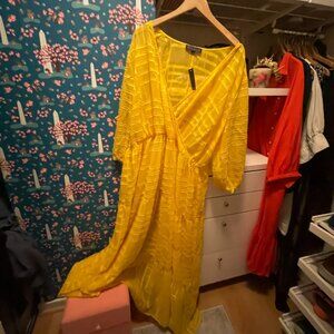 Eloquii Maxi Dress Sunglazed Yellow Size 24